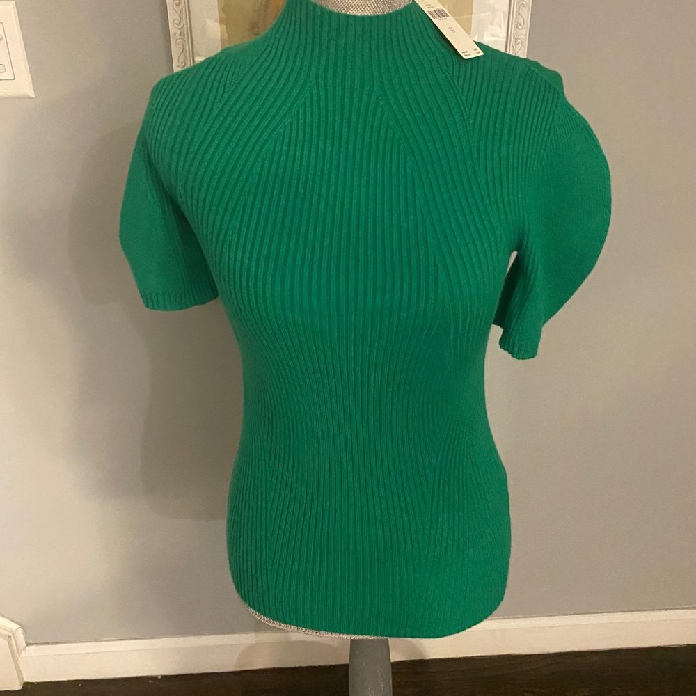 NWT Anthropologie Soft Green Short Sleeves Sweater
